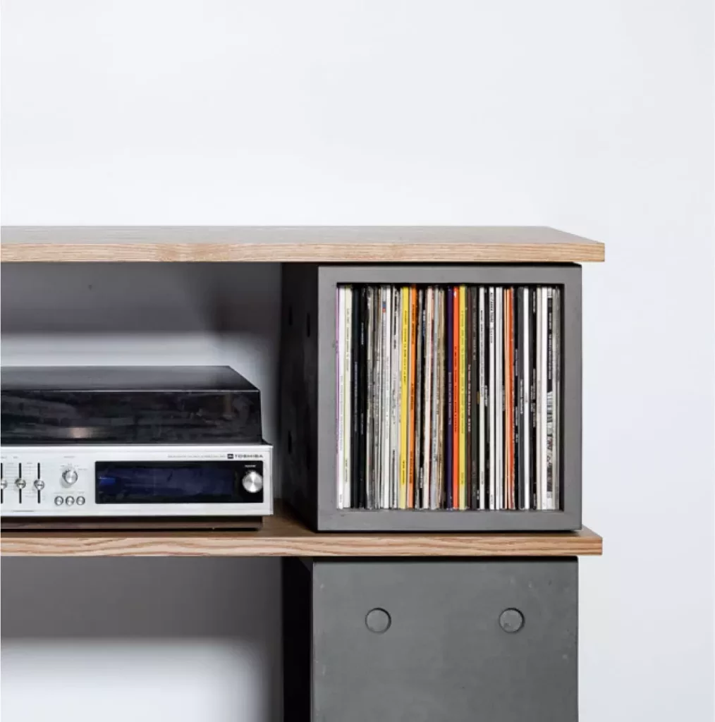 Dice Hifi, our storage furniture for vinyl