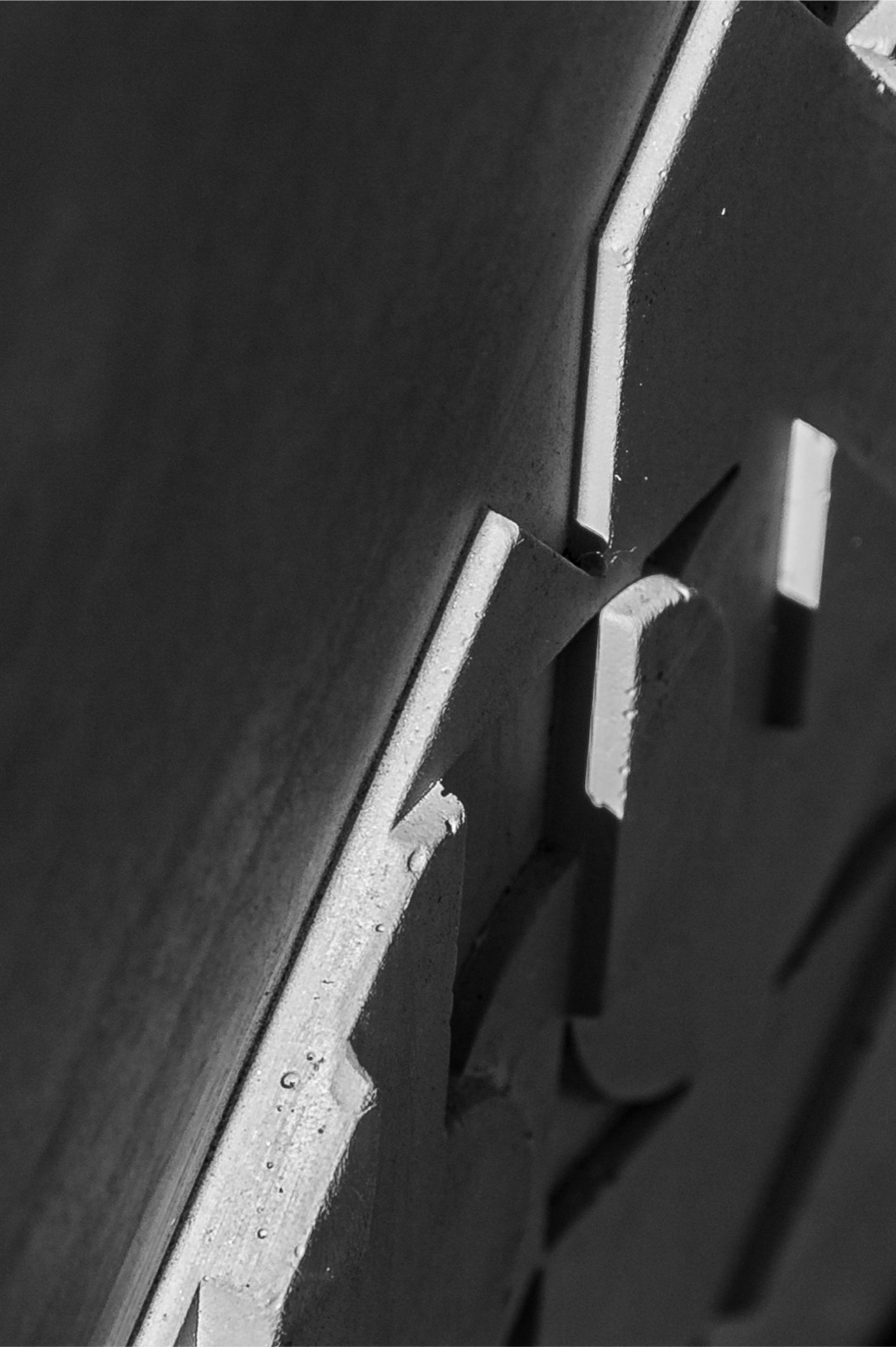 Detail of the Art Deco frieze - Bauhaus Style of the Curb concrete coffee table
