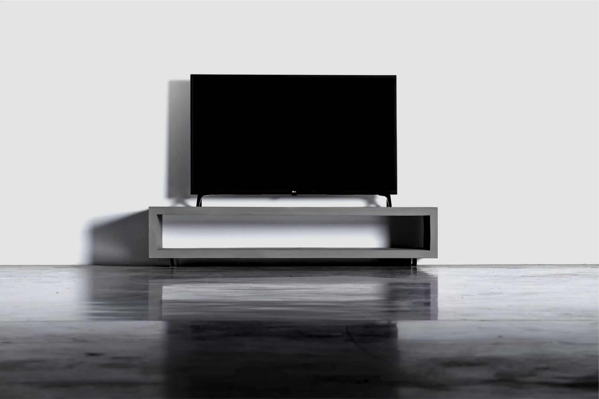 Concrete TV stand