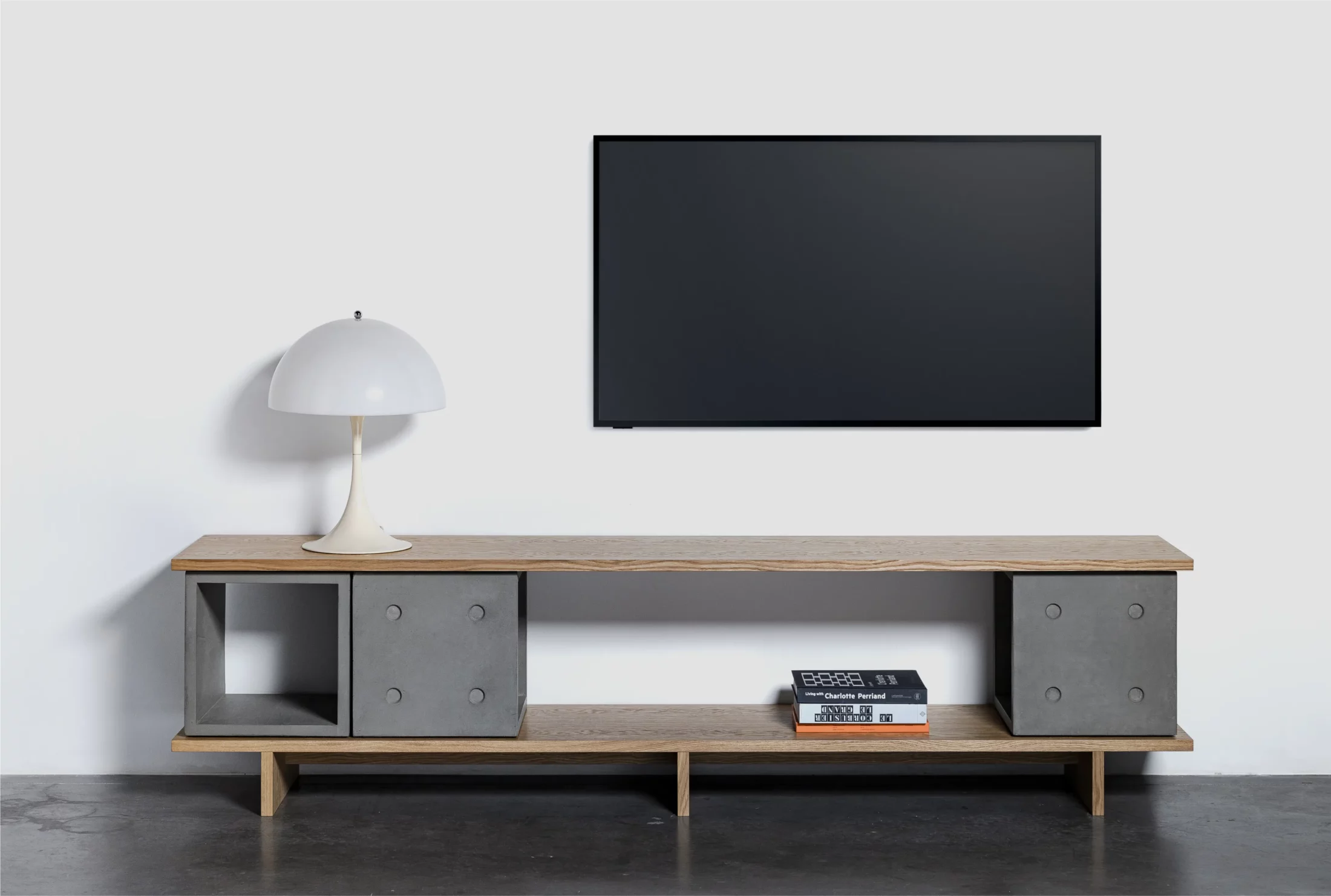 Concrete TV stand