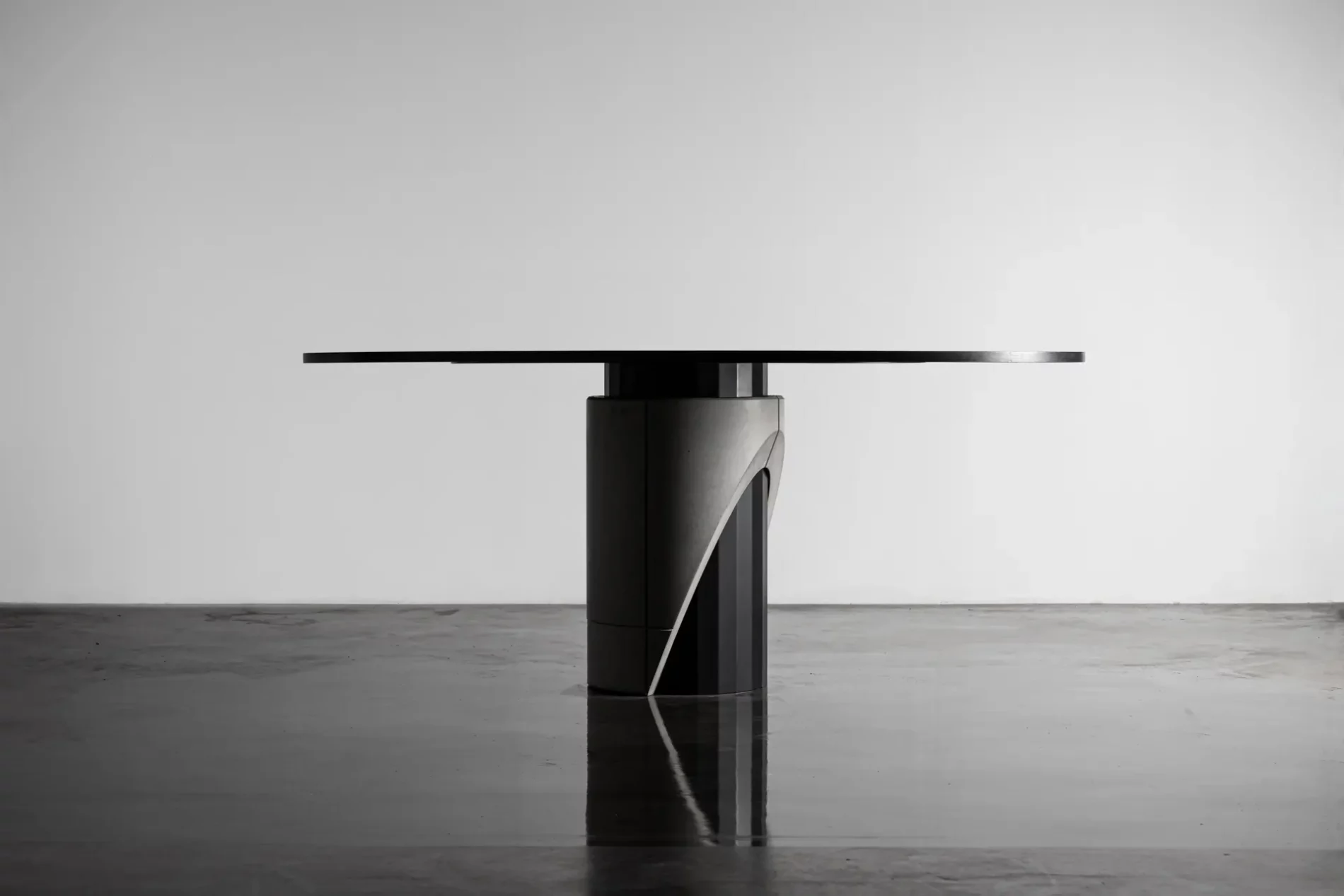 table de séjour béton, bois et métal du designer Bertrand Jayr pour Lyon Béton