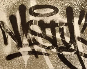 Nasty on concrete canvas Frag exhibition in Paris October 2022