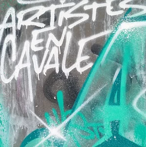 Nasty on concrete frames Frag exhibition in Paris October 2022